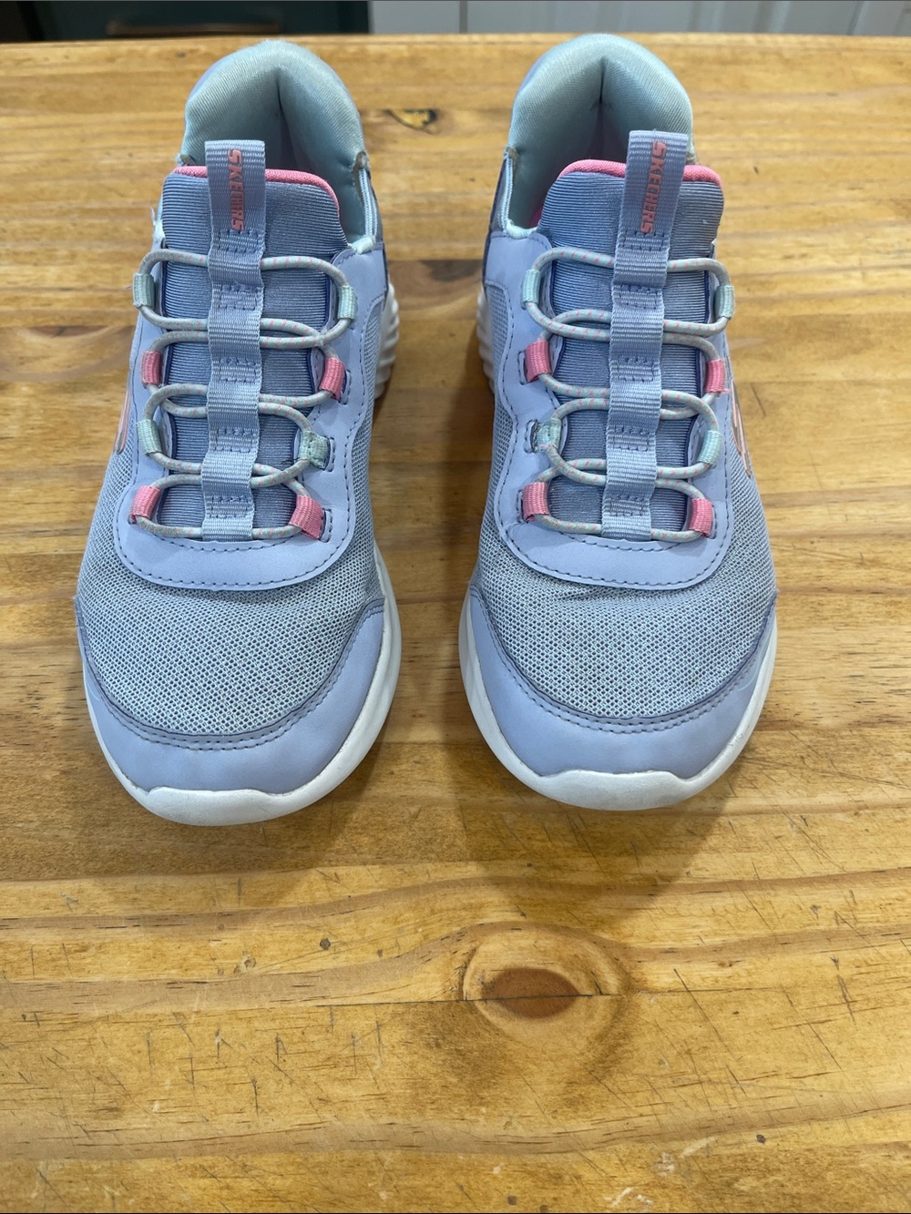 Skechers Kids Lavender and Pink Slip-On Sneakers
